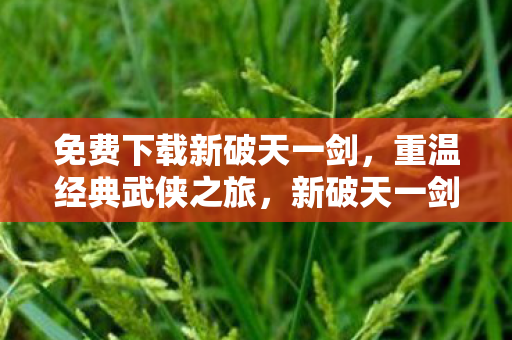 免费下载新破天一剑图片