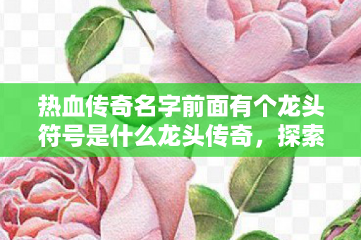 热血传奇名字前面有个龙头符号是什么龙头传奇，探索未知世界的热血之旅，龙头传奇，探索未知世界的热血之旅