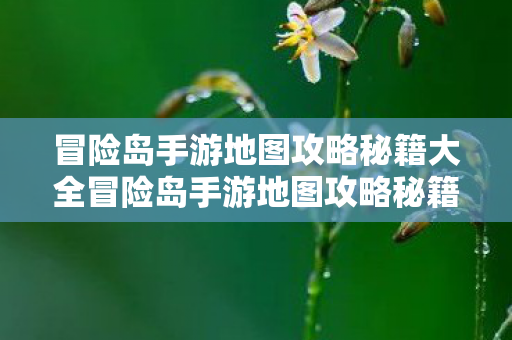 冒险岛手游地图攻略秘籍大全冒险岛手游地图攻略秘籍图片