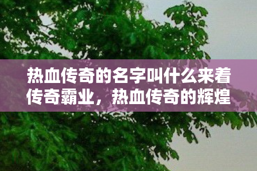 热血传奇的名字叫什么来着传奇霸业,热血传奇的辉煌与传承,传奇霸业,热血传奇的辉煌与传承 热血传奇的名字叫什么来着传奇霸业,热血传奇的辉煌与传承,传奇霸业,热血传奇的辉煌与传承