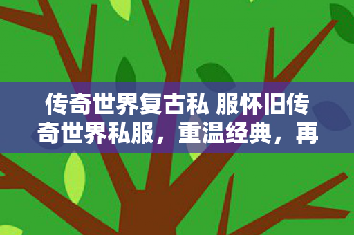 传奇世界复古私 服怀旧传奇世界私服图片