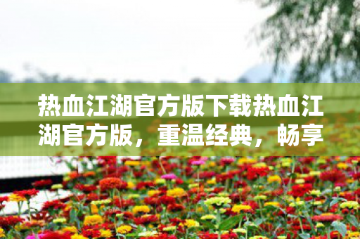 热血江湖官方版下载热血江湖官方版图片