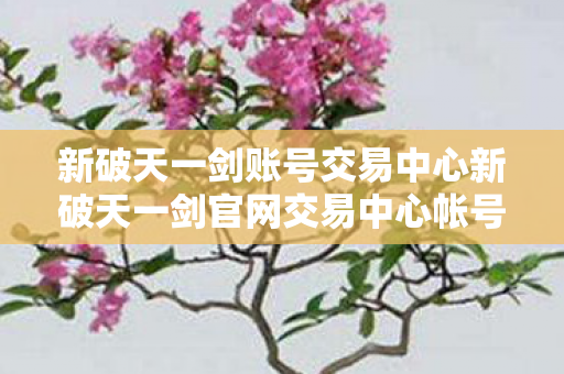 新破天一剑账号交易中心新破天一剑官网交易中心帐号被申诉退回图片