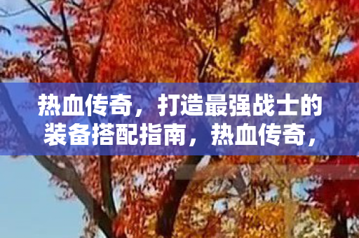 热血传奇，打造最强战士的装备搭配指南，热血传奇，打造最强战士的装备搭配秘籍