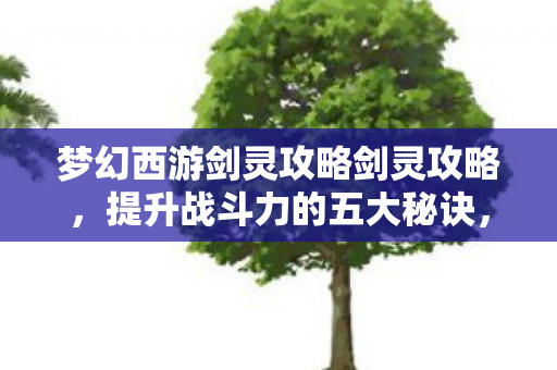 梦幻西游剑灵攻略剑灵攻略，提升战斗力的五大秘诀，梦幻西游，提升战斗力的五大秘诀