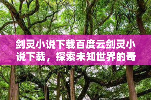 剑灵小说下载百度云剑灵小说下载图片