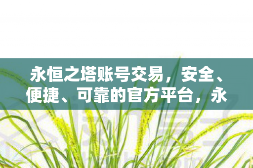 永恒之塔账号官方交易平台图片