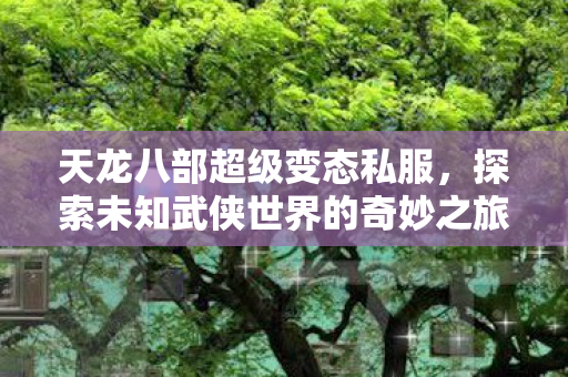 开启未知武侠世界的奇妙探险之旅图片
