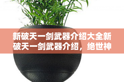 新破天一剑武器介绍大全新破天一剑武器介绍图片