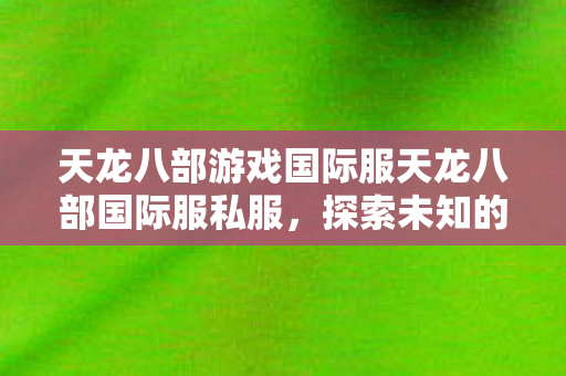 天龙八部游戏国际服天龙八部国际服私服，探索未知的游戏世界，天龙八部国际服私服，探索未知的游戏世界