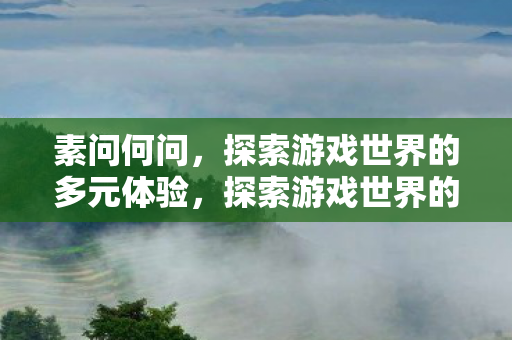 素问何问,探索游戏世界的多元体验,探索游戏世界的多元体验,素问何问? 素问何问,探索游戏世界的多元体验,探索游戏世界的多元体验,素问何问?