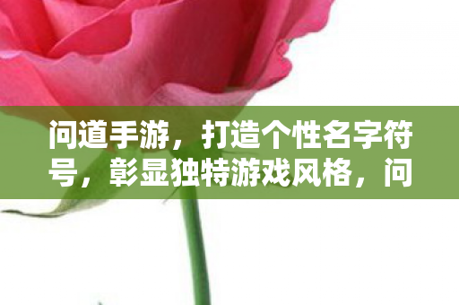 打造个性名字符号图片