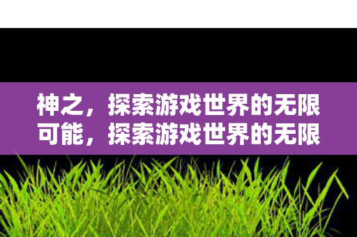 神之,探索游戏世界的无限可能,探索游戏世界的无限可能,神之之旅 神之,探索游戏世界的无限可能,探索游戏世界的无限可能,神之之旅