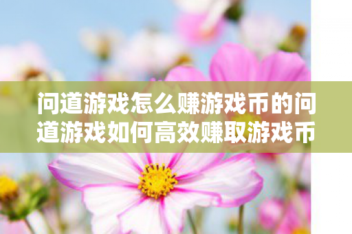 问道游戏怎么赚游戏币的问道游戏如何高效赚取游戏币图片