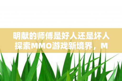 明献的师傅是好人还是坏人探索MMO游戏新境界图片