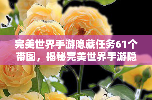 完美世界手游隐藏任务61个带图图片