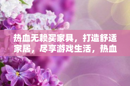 热血无赖买家具，打造舒适家居，尽享游戏生活，热血无赖打造舒适家居，尽享游戏生活