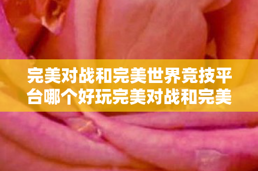 完美对战和完美世界竞技平台哪个好玩完美对战和完美世界竞技平台哪个好？完美对战与完美世界竞技平台，哪个更好玩？