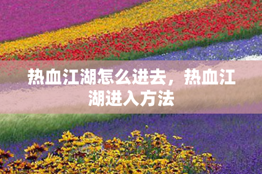 热血江湖怎么进去图片