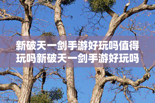 新破天一剑手游好玩吗值得玩吗新破天一剑手游好玩吗图片