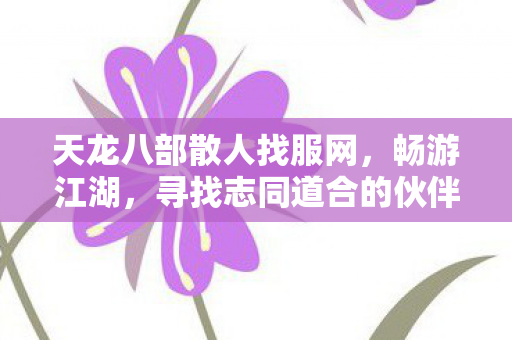 天龙八部散人找服网,畅游江湖,寻找志同道合的伙伴,天龙八部散人集结,畅游江湖,寻找志同道合的江湖伙伴! 天龙八部散人找服网,畅游江湖,寻找志同道合的伙伴,天龙八部散人集结,畅游江湖,寻找志同道合的江湖伙伴!