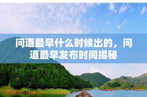 问道最早什么时候出的图片