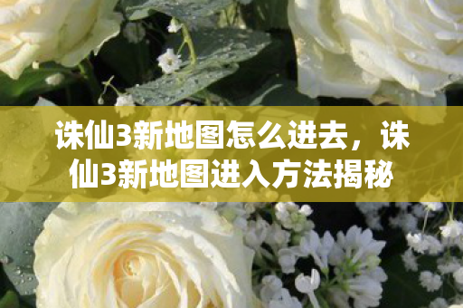 诛仙3新地图进入方法揭秘图片