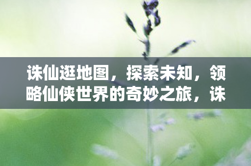 领略仙侠世界的奇妙之旅图片