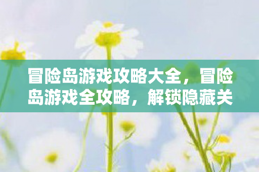 冒险岛游戏攻略大全图片