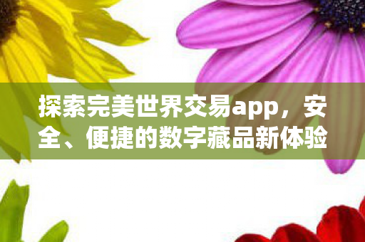 探索完美世界交易app,安全、便捷的数字藏品新体验,探索完美世界交易app,安全、便捷的数字藏品新体验 探索完美世界交易app,安全、便捷的数字藏品新体验,探索完美世界交易app,安全、便捷的数字藏品新体验