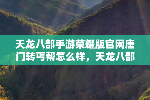 天龙八部手游荣耀版官网唐门转丐帮怎么样图片