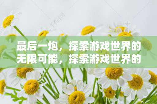 最后一炮,探索游戏世界的无限可能,探索游戏世界的无限可能,最后一炮 最后一炮,探索游戏世界的无限可能,探索游戏世界的无限可能,最后一炮