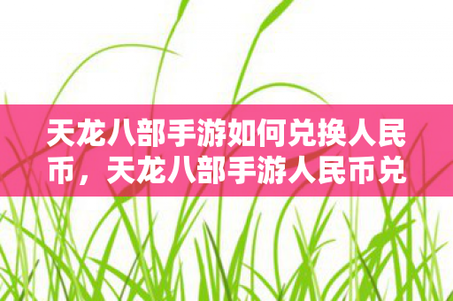 天龙八部手游如何兑换人民币图片