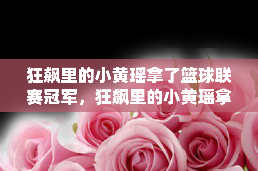 狂飙里的小黄瑶拿了篮球联赛冠军，狂飙里的小黄瑶拿下篮球联赛冠军