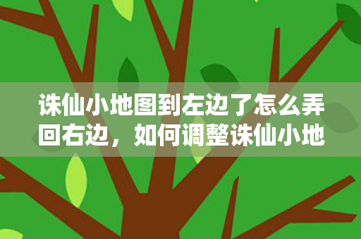 诛仙小地图到左边了怎么弄回右边，如何调整诛仙小地图显示位置