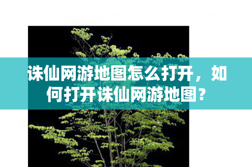 诛仙网游地图怎么打开，如何打开诛仙网游地图？