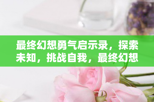 最终幻想勇气启示录,探索未知,挑战自我,最终幻想勇气启示录,探索未知,挑战自我之旅 最终幻想勇气启示录,探索未知,挑战自我,最终幻想勇气启示录,探索未知,挑战自我之旅