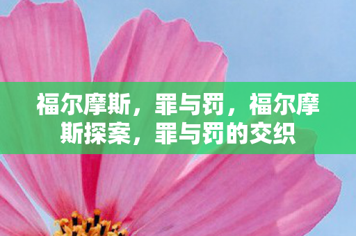 福尔摩斯，罪与罚，福尔摩斯探案，罪与罚的交织