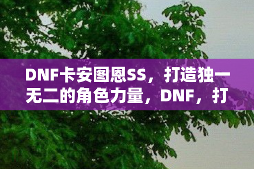 DNF卡安图恩SS,打造独一无二的角色力量,DNF,打造独一无二的角色力量,卡安图恩SS助你称霸地下城! DNF卡安图恩SS,打造独一无二的角色力量,DNF,打造独一无二的角色力量,卡安图恩SS助你称霸地下城!