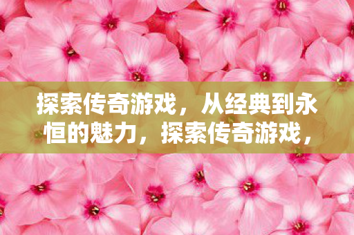 探索传奇游戏，从经典到永恒的魅力，探索传奇游戏，经典到永恒的魅力