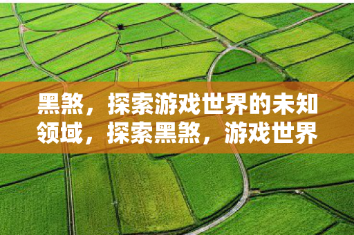 黑煞，探索游戏世界的未知领域，探索黑煞，游戏世界的未知领域