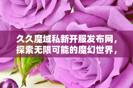 新服预告久久魔域私新开服图片