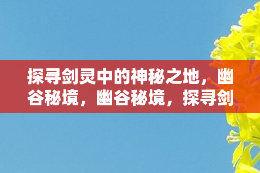 探寻剑灵中的神秘之地图片
