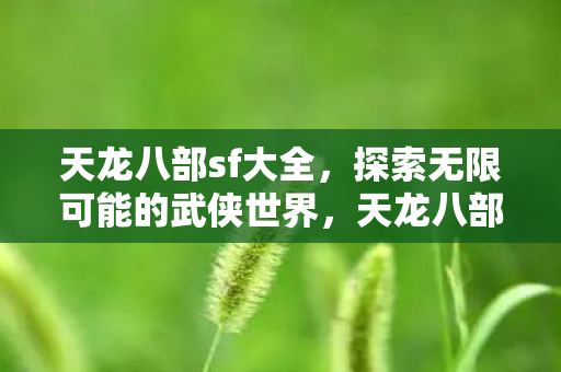 天龙八部sf大全，探索无限可能的武侠世界，天龙八部SF大全，解锁无限可能的武侠世界
