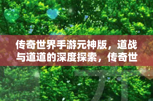 道战与道道的深度探索之旅图片