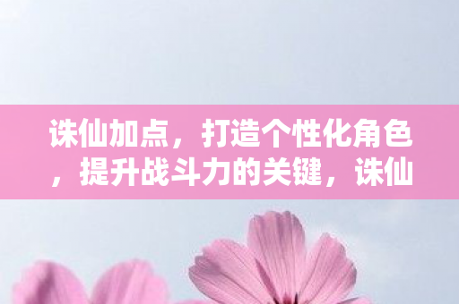 诛仙加点，打造个性化角色，提升战斗力的关键，诛仙加点，打造个性化角色，提升战斗力的关键