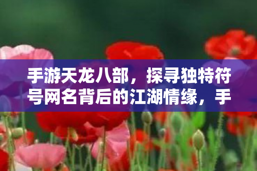 手游天龙八部，探寻独特符号网名背后的江湖情缘，手游天龙八部，探寻独特符号网名背后的江湖情缘