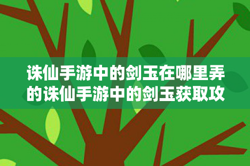 诛仙手游中的剑玉在哪里弄的诛仙手游中的剑玉获取攻略，诛仙手游剑玉获取攻略，轻松获取剑玉，提升战力不是梦！
