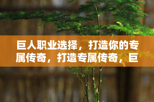 巨人职业选择，打造你的专属传奇，打造专属传奇，巨人职业选择全解析
