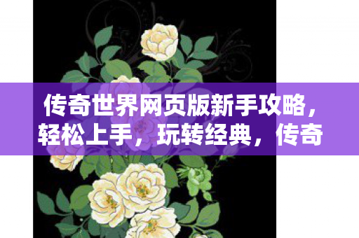 传奇世界网页版新手攻略图片
